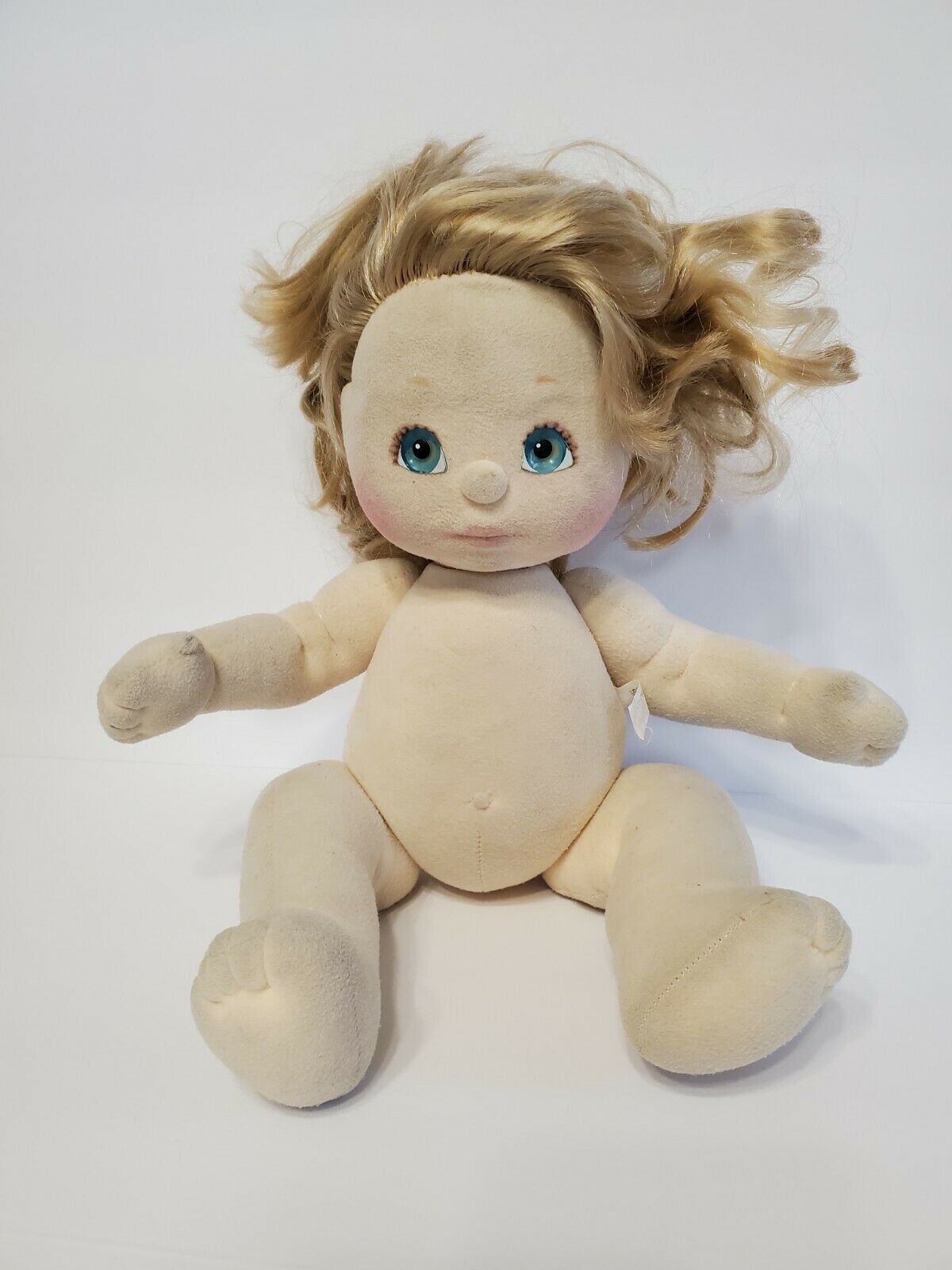 Vintage Mattel Tlc My Child Doll Strawberry Blonde? Or Blonde Green/ Blue Eyes