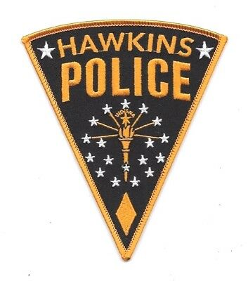 Stranger Things Tv Series Hawkins Police Logo/jim Hopper Embroidered Patch 5"
