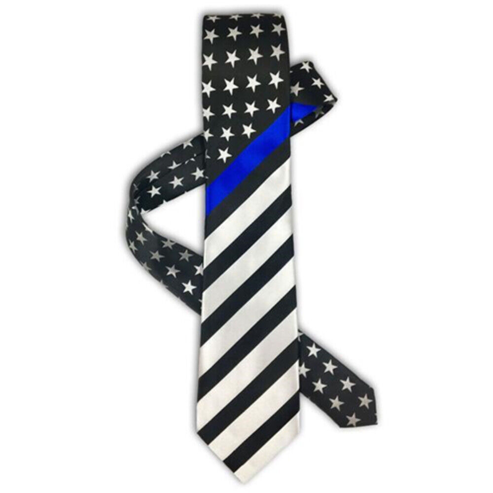 Thin Blue Line Tbl-am-tie American Flag Tie Standard