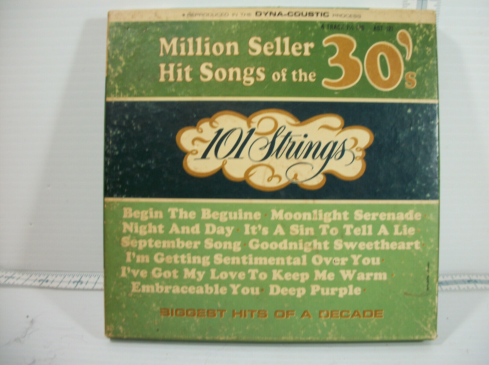 101 Strings Million Seller Hit Songs Of The 30's Reel To Reel Tape Audio#ast-121