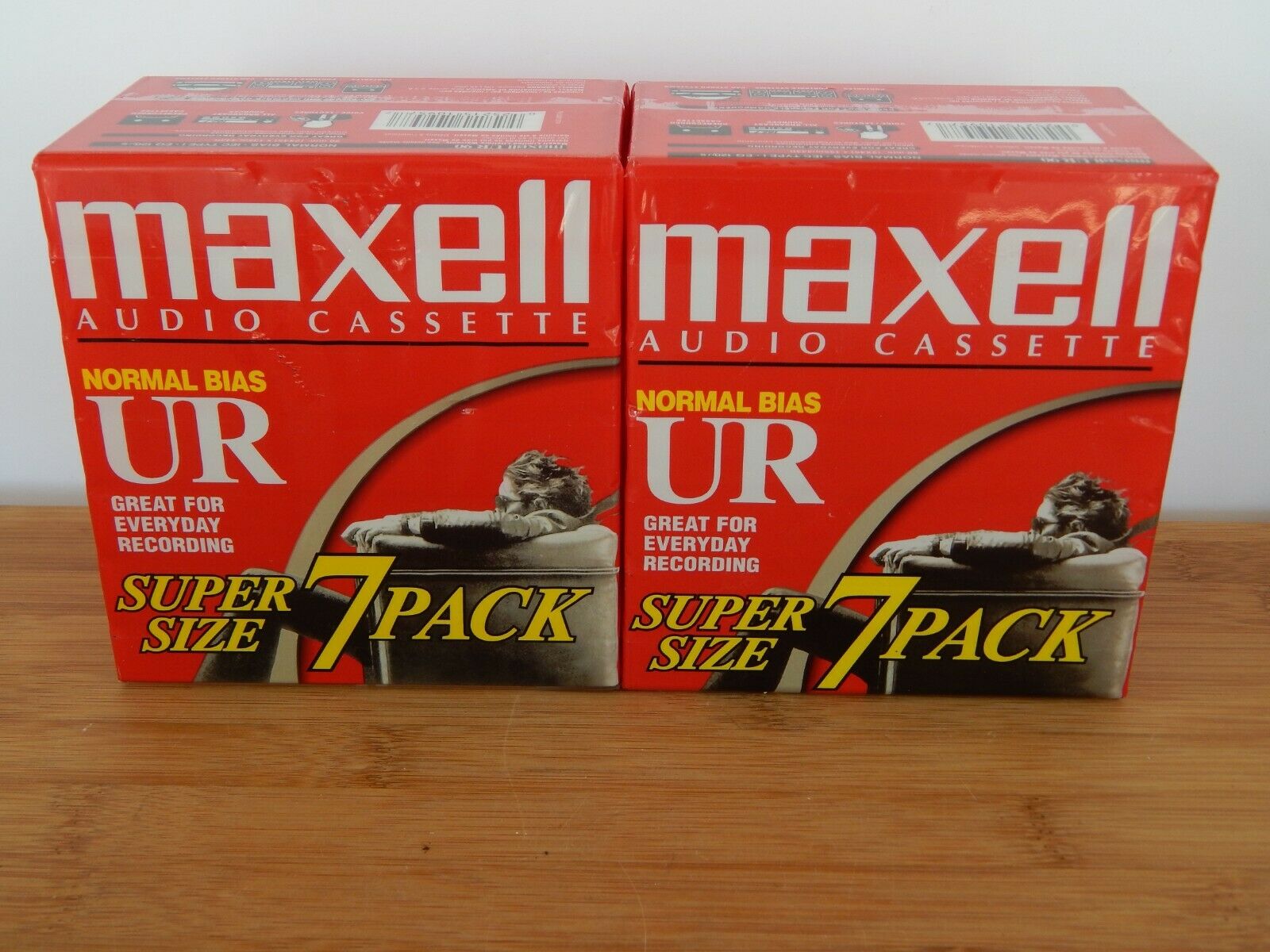 Two 7 Packs Maxell Normal Bias Ur 90 Audio Cassettes Normal Bias  ( 14 Total )