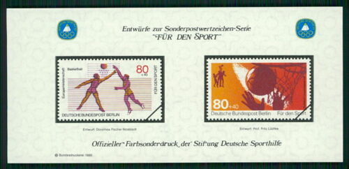 Germany Sports Aid Olympic Committee S/s Unissued Designs Basketball Fd45