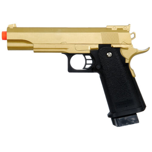 Gold Metal Spring Airsoft M 1911 A1 Full Size Pistol Hand Gun Air W/ 6mm Bbs Bb