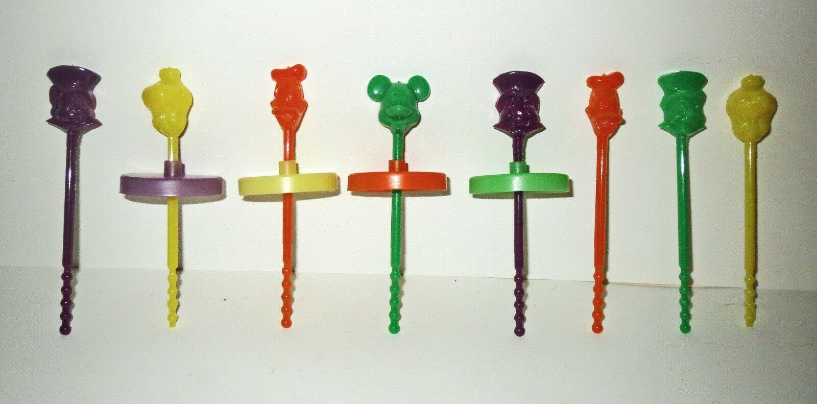 Rare 1960s Disney Lot Ice Cream Push Up Pops  - Mickey Mouse Tinker Bell Donald