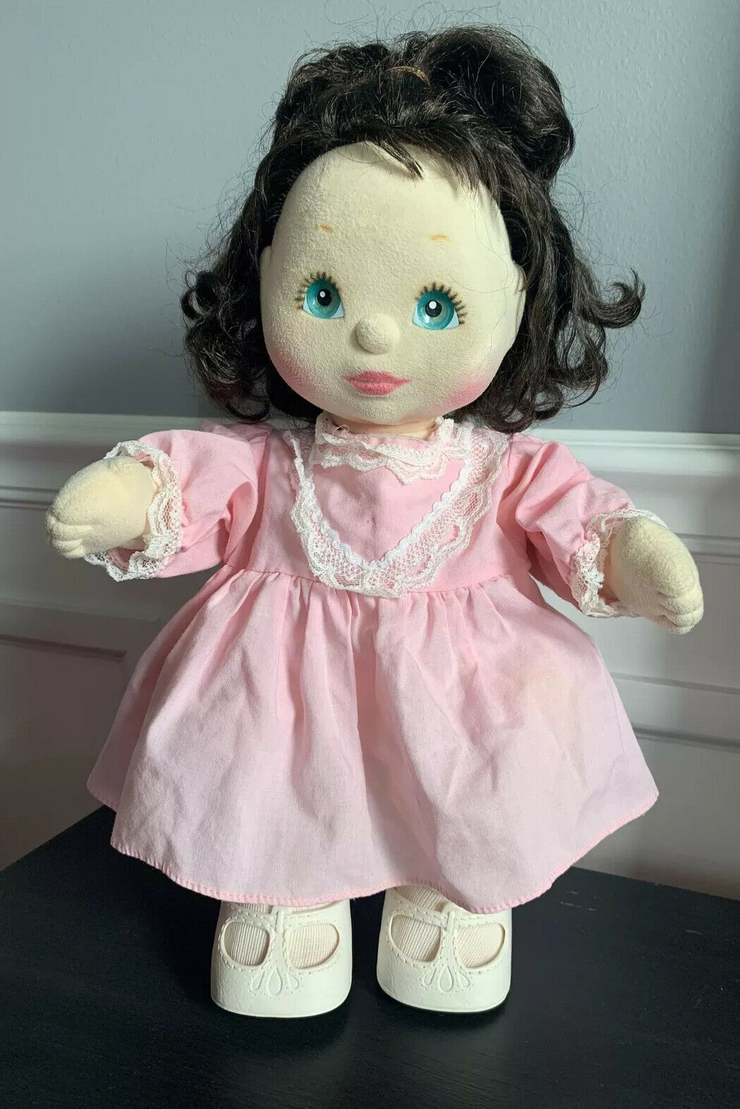 Vintage Mattel My Child Doll Brown Hair Blue/green Eyes