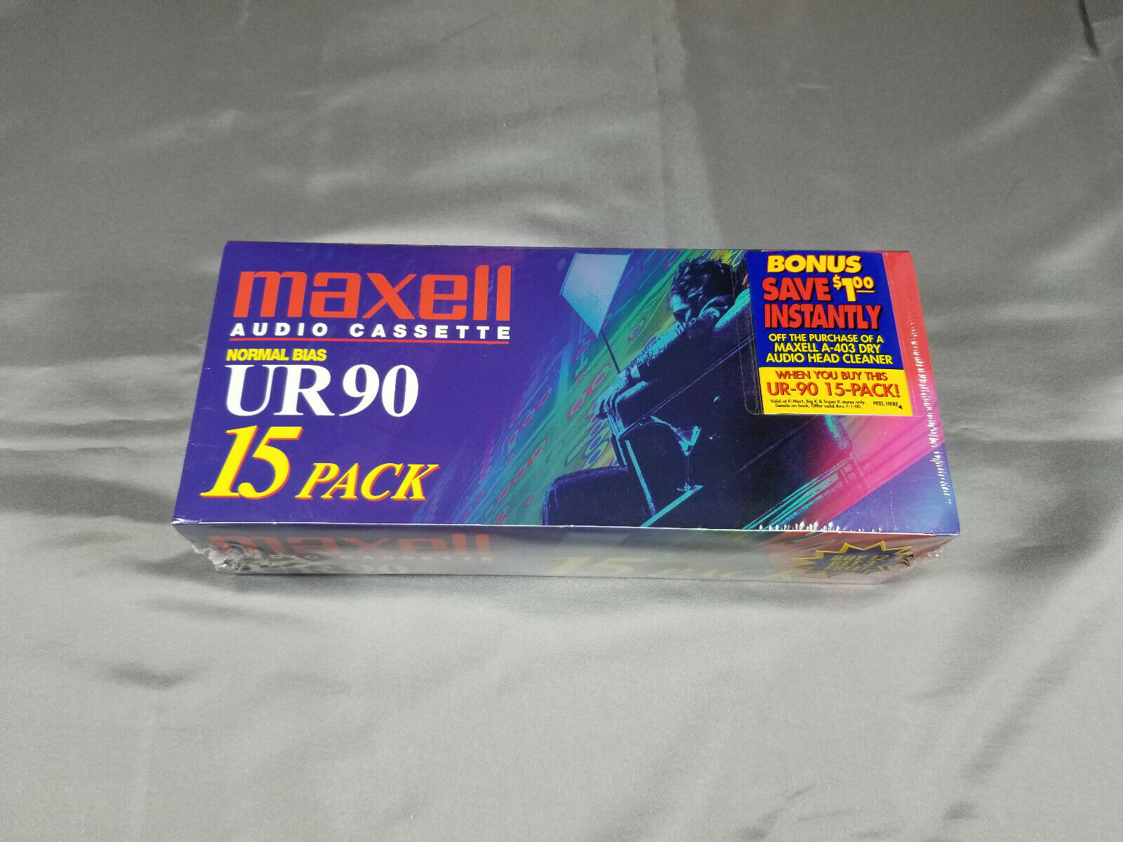 Maxell Ur-90 Blank Casette Tapes 15-pack Sealed