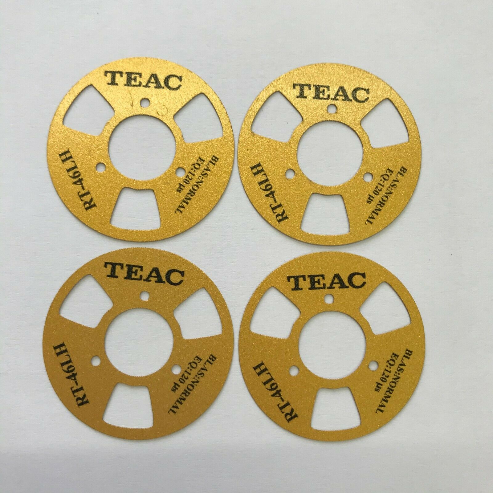 Set Of 12 Teac Gold Reels Cassettes Tapes