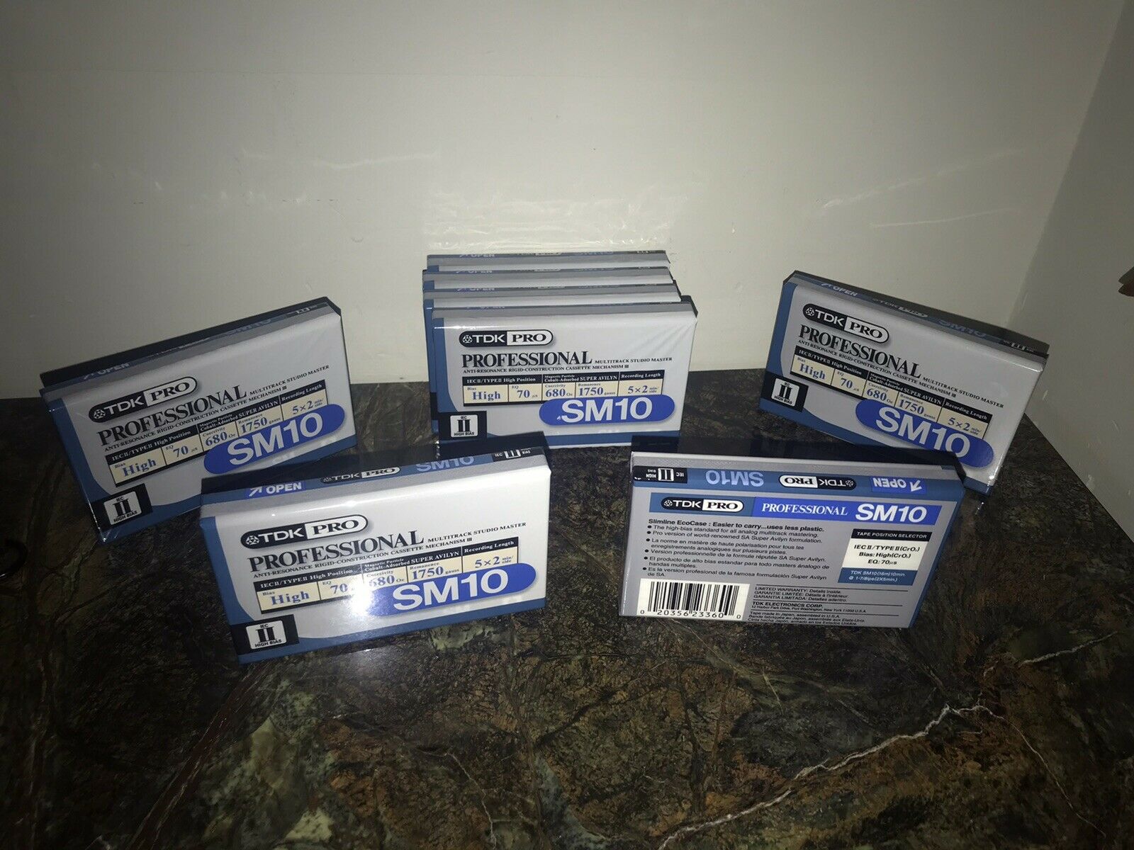 Sealed New Tdk Pro Professional Sm10 Sm-10 Studio Master Cassette Tapes Japan