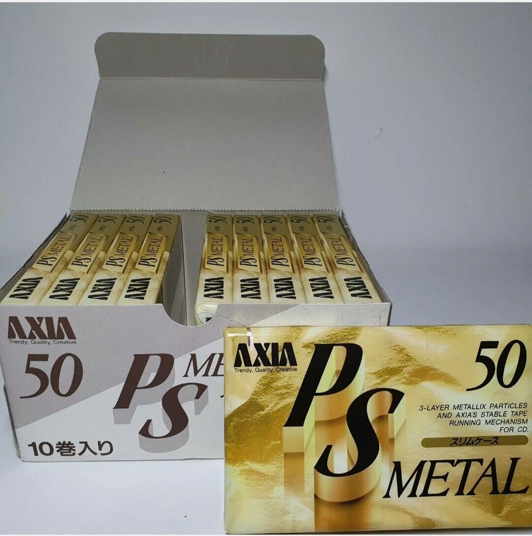 Fuji Axia Lot Of (2/ 5/ 10/ 25) Ps Metal 50 Blank Cassette Tape (sealed)