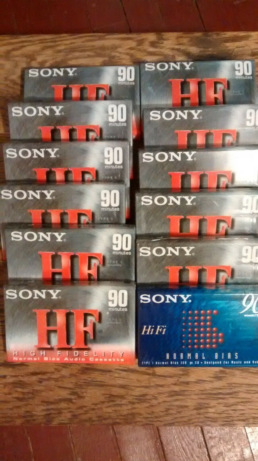 Lot Of 12 Sony Hf High Fidelity Normal Bias Audio Cassette Tapes All Tapes New