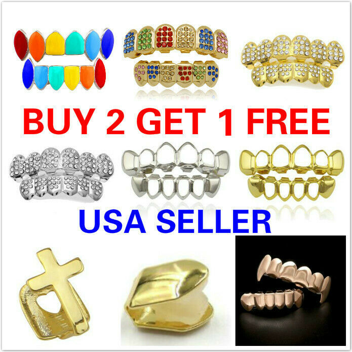 20+ Styles Hip-hop Rapper Mouth Caps Custom Teeth Grills Tooth Grillz Set