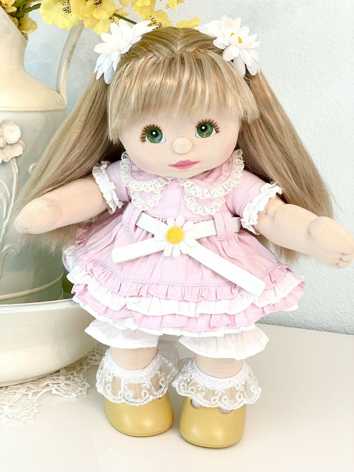Canadian Mattel My Child Doll Green-eyed Ultra Long Ash Japanese Designer Dress