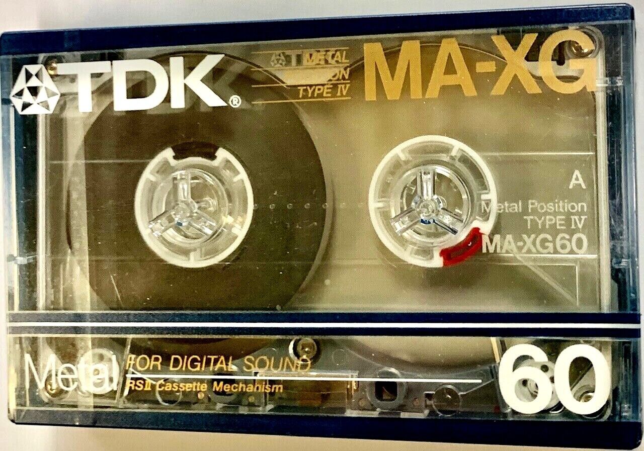 Tdk Ma-xg 60 Min Metal Bias Vintage Blank Audio Cassette Tape 1986 Rare