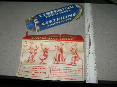 Disney 1950s Listerine Toothpaste Premium Plastic Figure Playset Donald Duck (1)